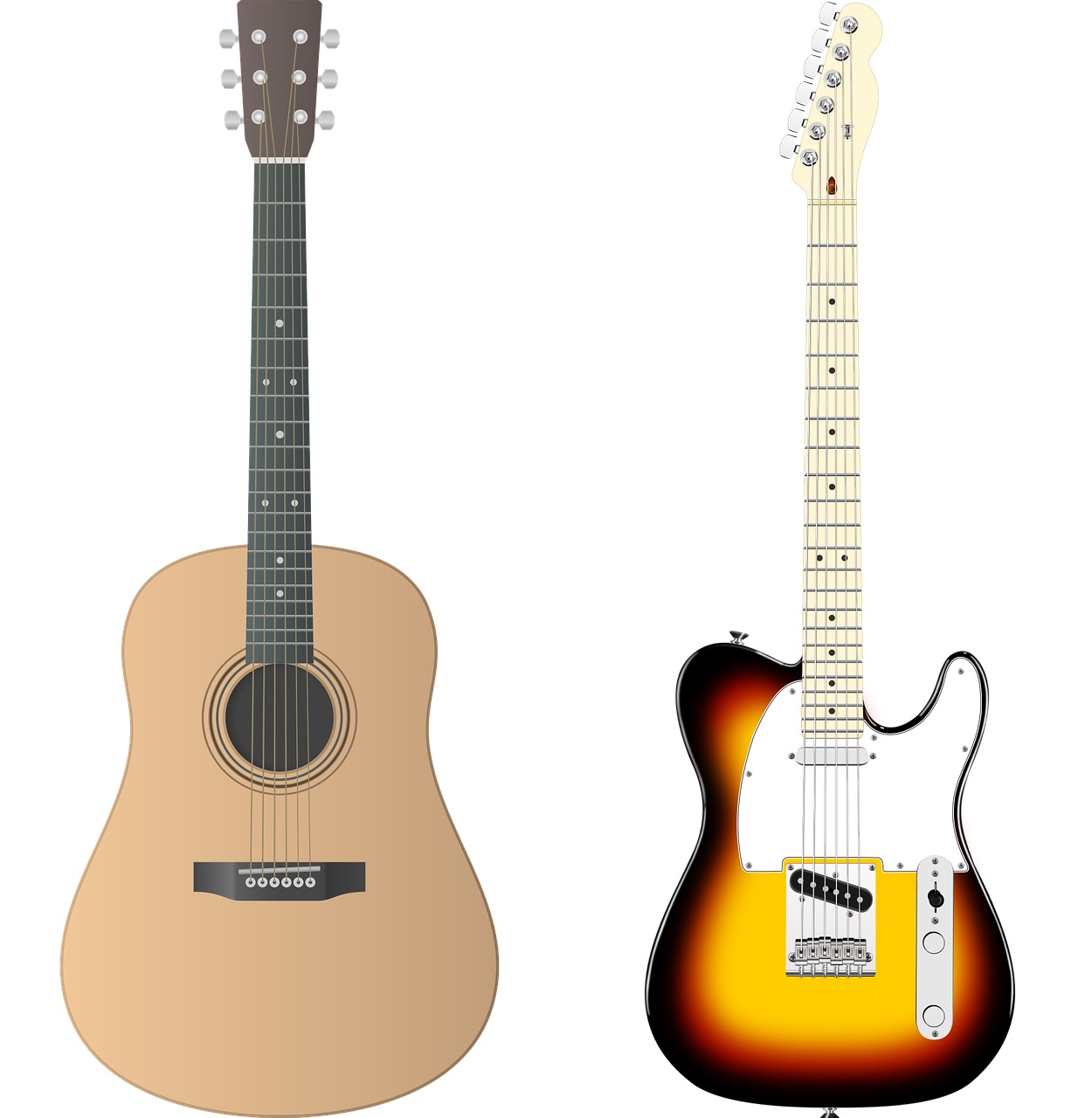 Pros and cons of learning on an acoustic or electric guitar